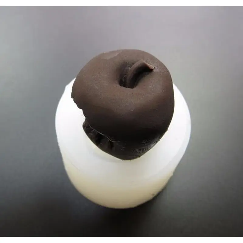 SG0003 Apple With a Bite Shaped soap Mold Cake Decoration tools 3d handmade silicone mould