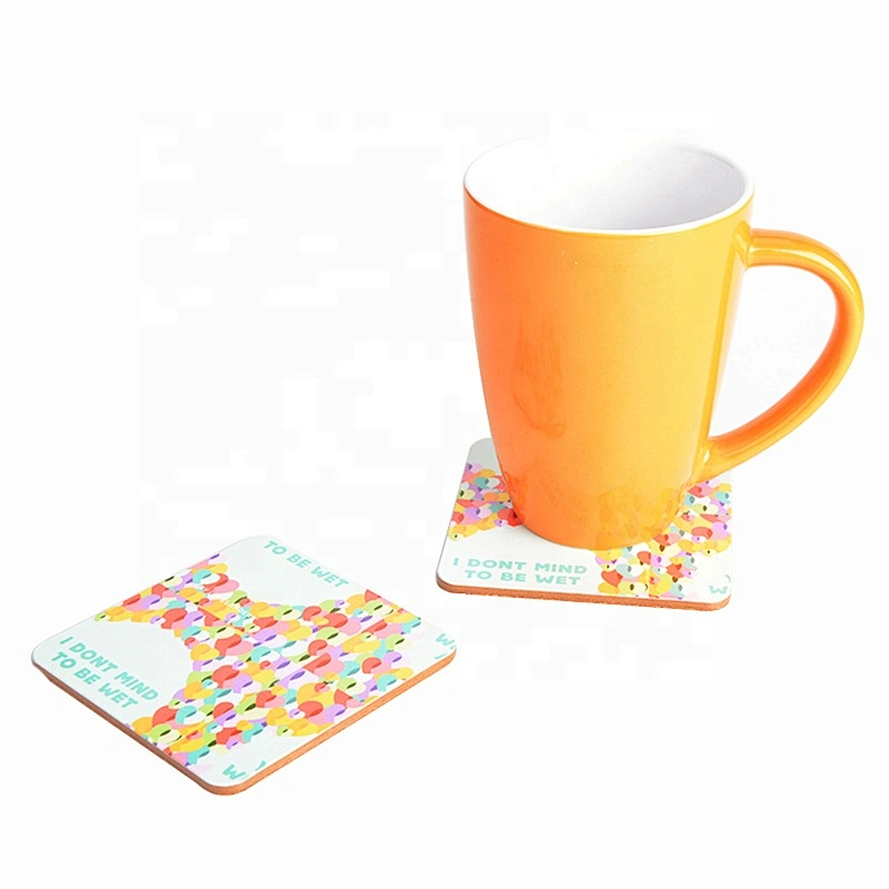 Square or custom cute square coaster with logo printing and lamination