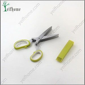 Newly Design Utility Stainless Steel 5 blade Herb Scissors