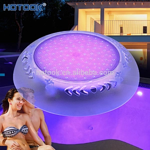 Transparent Nicheless Wall Mounted Par56 IP68 12V RGB Underwater LED Pool Light