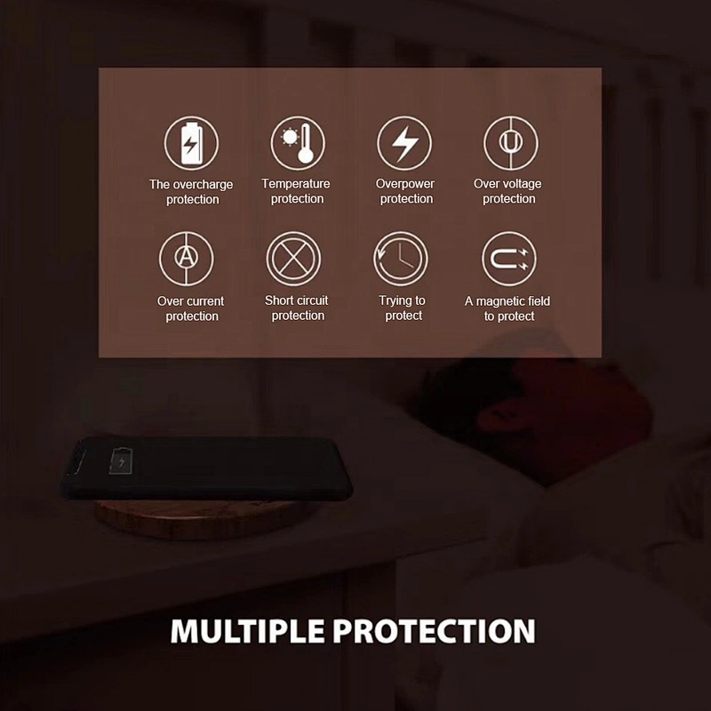High quality wooden wireless charger for convenient and safe carrying