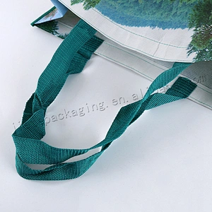 High quality design printing bopp laminated plastic handbag pp woven tote shopping bag