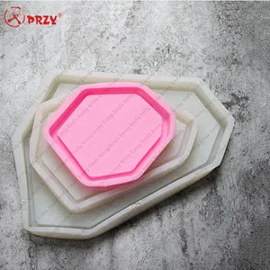 Concrete fruit dish Mold silicone irregular shape Jewelry Tray Cement Silicone molds