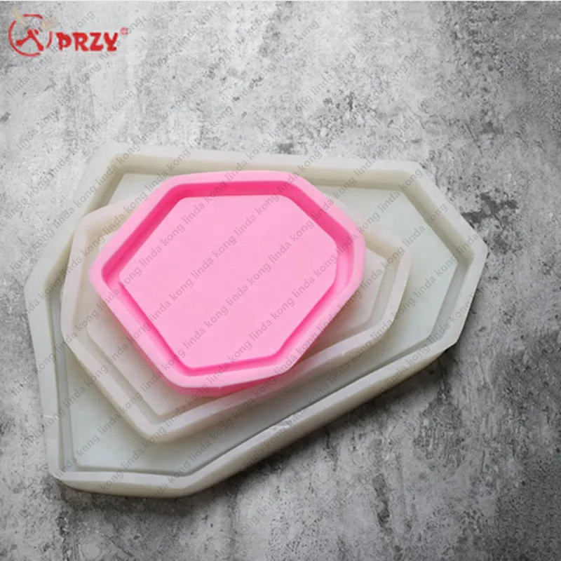 Concrete fruit dish Mold silicone irregular shape Jewelry Tray Cement Silicone molds