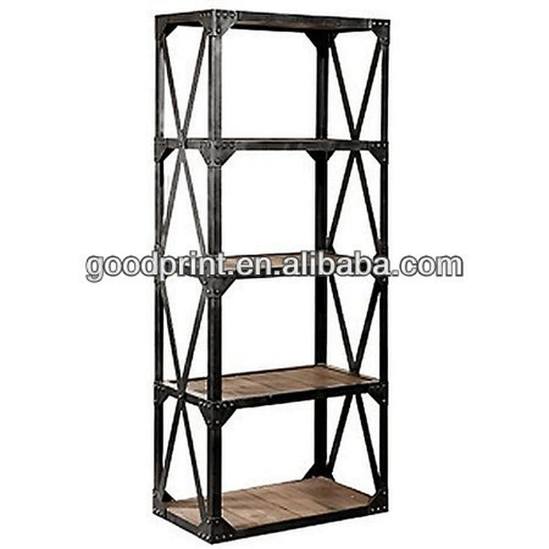 Rron -Recycle style wood shelf