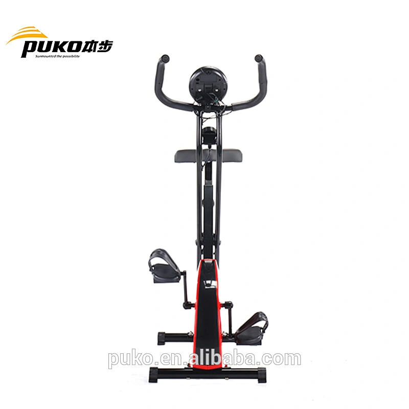Magnetic Upright Red impulse foldable exercise bike With Heart Rate