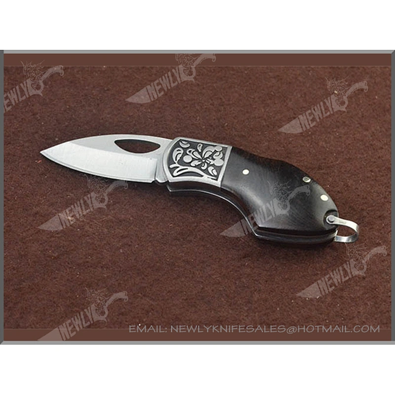 Tactical Folding Knife Small Pocket Knife With Ebony Handle