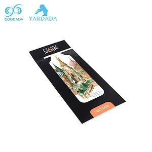Any logo printed magnetic bookmark/paper clip with magnet/bookmark set