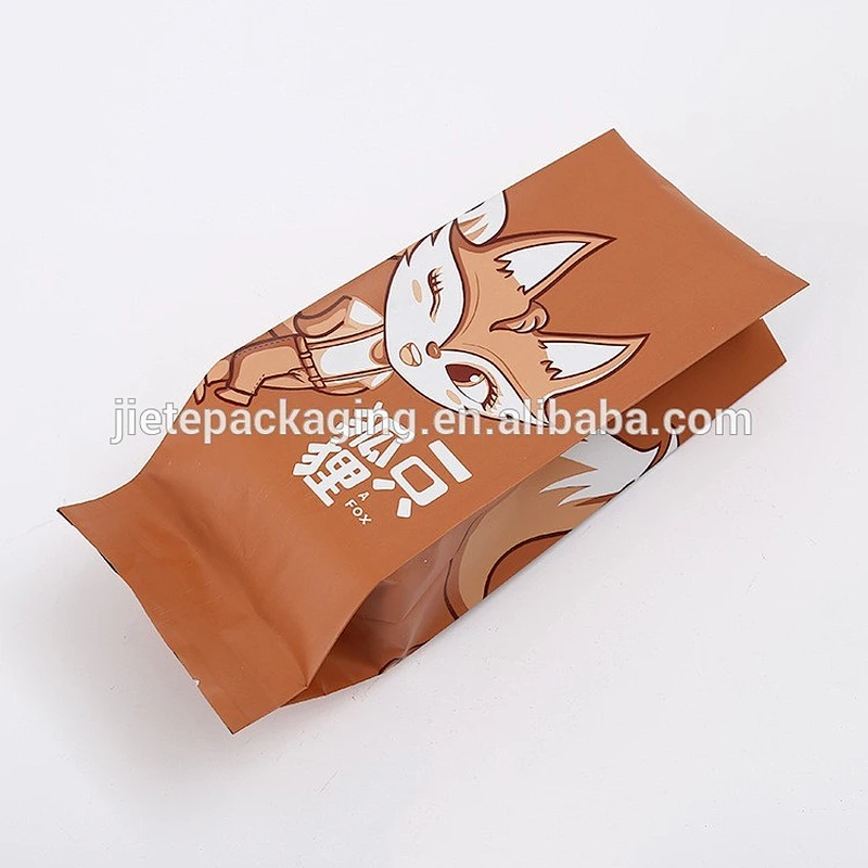 printed PE high quality plastic bags for packing corn bean snack