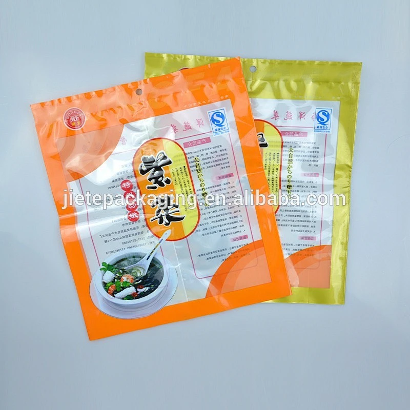 transparent clear PA PE plastic food bag for rice, sea food, duck