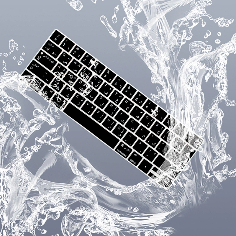 Custom Keyboard Arabic Letters Silicon Skin keyboard silicon protector For macbook pro with touch bar for macbook pro arabic