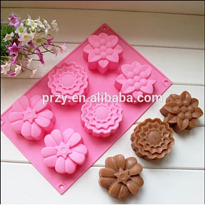 PRZY PR309 mulit shapes flower soap mold soap tray