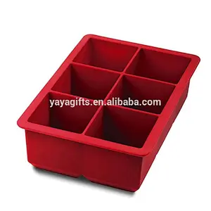 wholesale 8cavity flexible large ice cube silicone tray