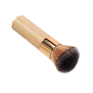 1pc new personalised bamboo makeup brush foundation powder blending cosmetic tool