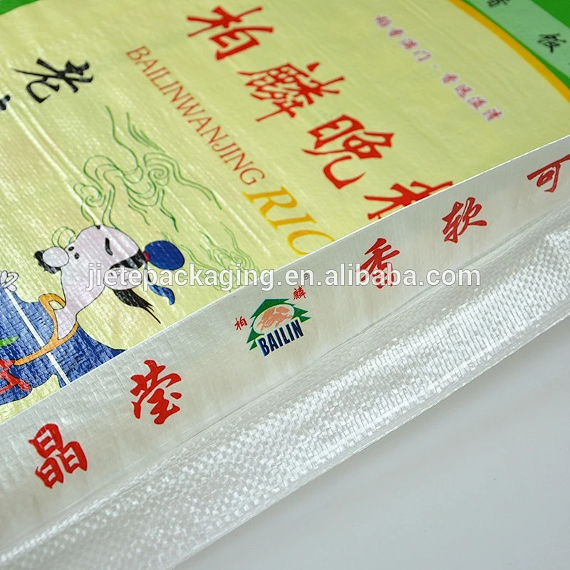 2018 China Hot Sale plastic woven rice bag size 25kg