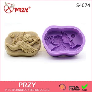 S4074 PRZY DIY handmade soap mold to fly Angel oblong silicone mold SOAP 125g SOAP gifts