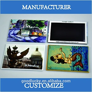 Souvenir gifts tinplate fridge magnet sticker
