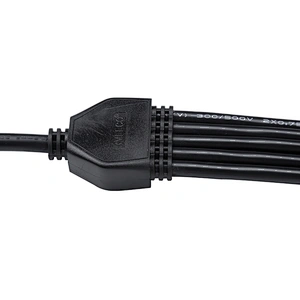 Y type female dc  power 1in 4 out waterproof  led connector
