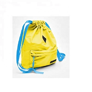 Factory Polyester Drawstring Shoe Bag With White Logo