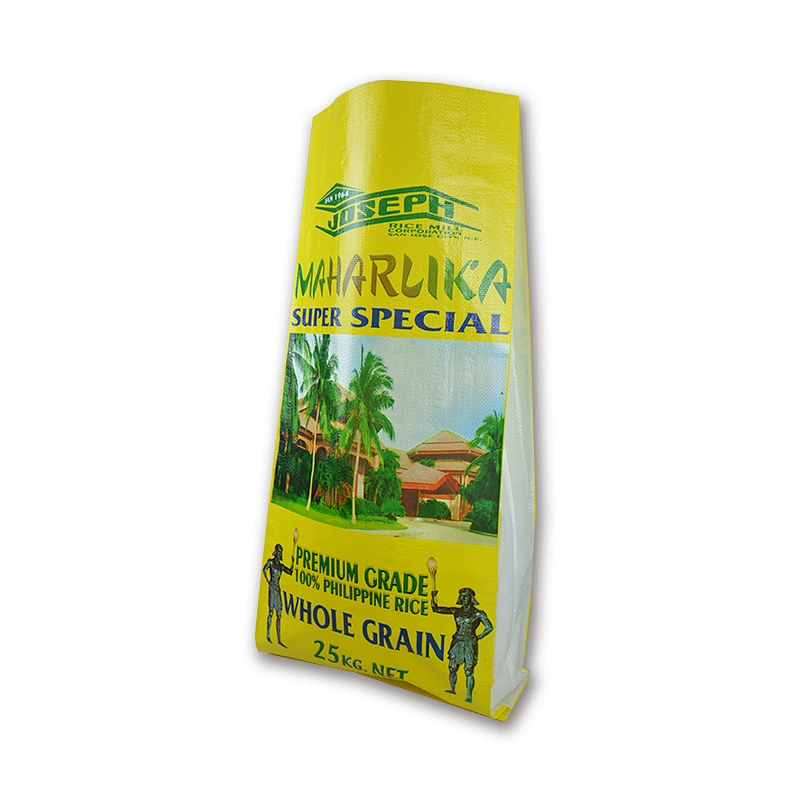 PP woven sack bags with color printing for packing hybrid rice seed 25kg