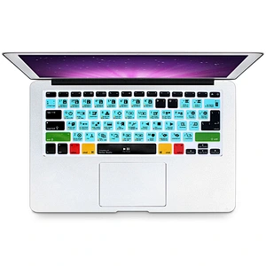 Durable Multi Function DaVinci Resolve Hot Key Silicone Laptop Internal Keyboard Cover For apple a1466 For Macbook Pro
