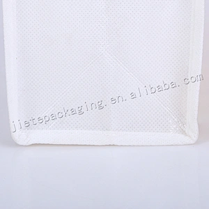 High quality customized stand up white pp non woven shopping bag
