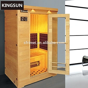 Personal portable finnish import solid wood genera salt tourmaline infrared sauna