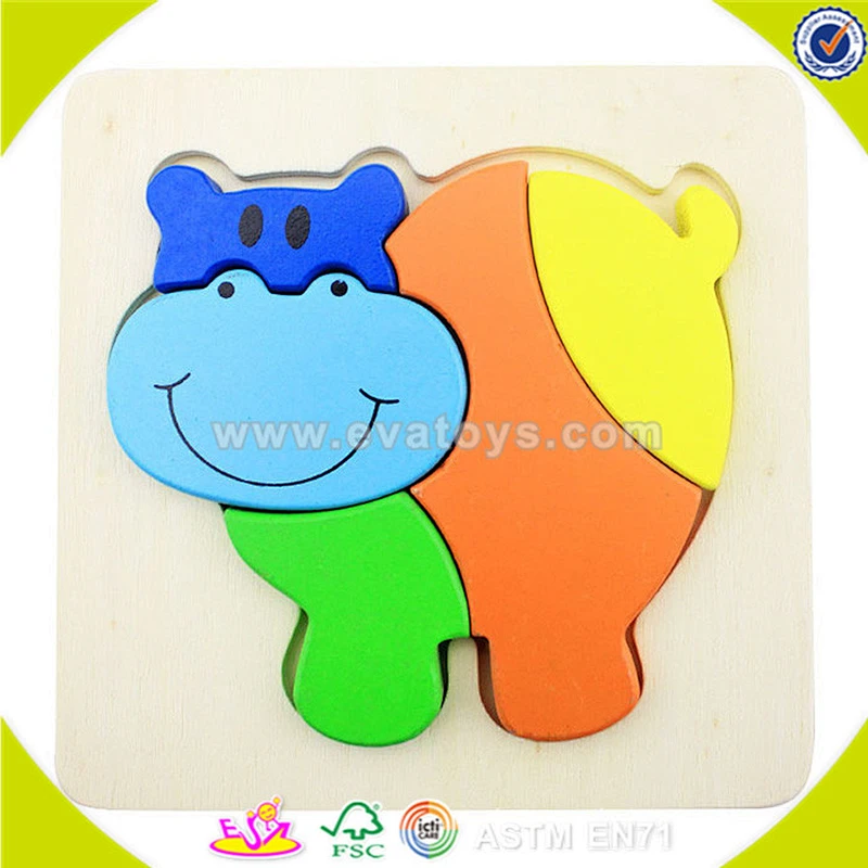 wholesale hot sale child wooden diy puzzle toy interesting baby wooden diy puzzle toy lovely wooden diy puzzle toy W14L022