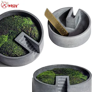 Creative Concrete mold circular staircase flower pots Mould Silicone garden Cement desktop decorations Molds