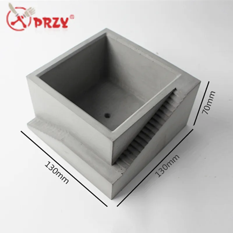 S8129 Concrete Office decorations molds silicone cement flower pot silicone Vase Pot Moulds