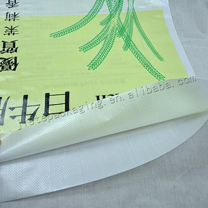 Customized wholesale 25kg plastic laminated pp woven jasmine rice bag