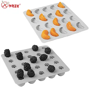 PRZY 20cavities orange soap mold silicone 25cavities mulberry fruit Soap molds