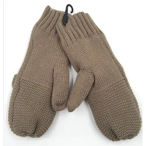 long fingerless gloves/women winter thick knit mittens