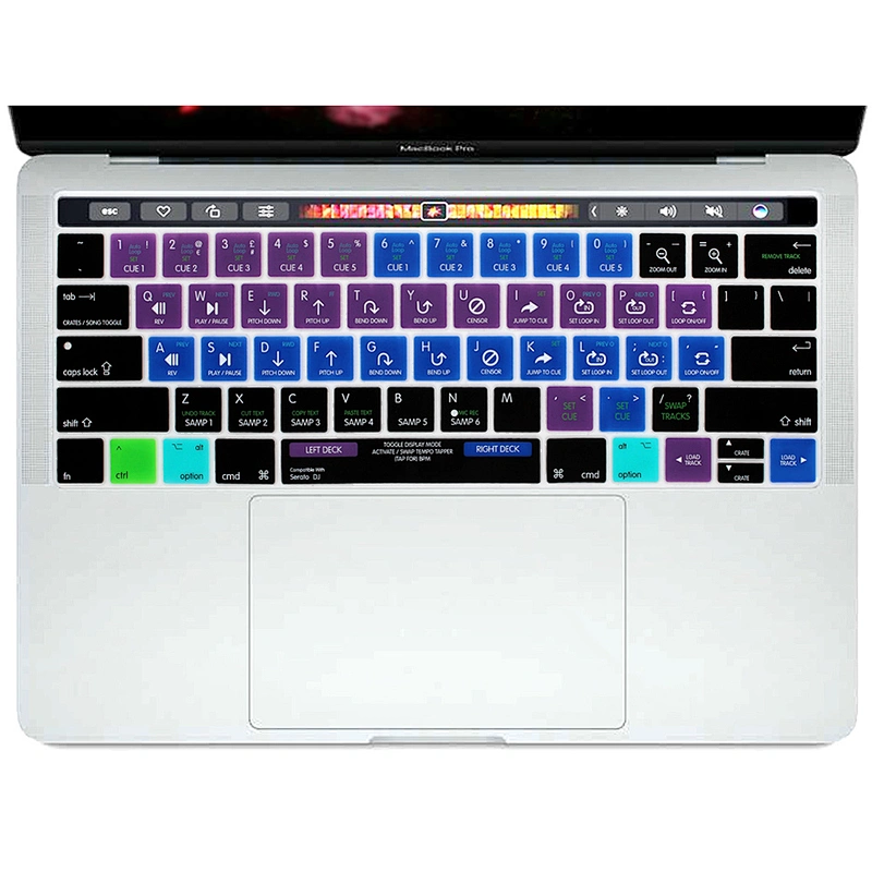 Serato DJ Controller Shortcuts Silicone Keyboard Cover custom keyboard skin for macbook pro 15 cover for macbook pro 13
