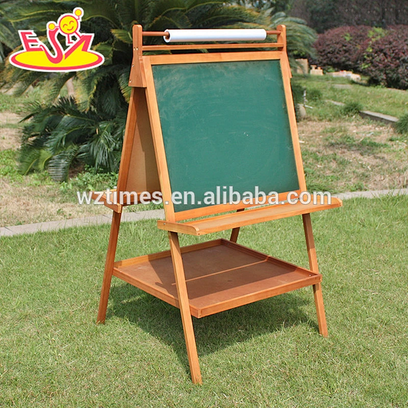 2018 Großhandel Kinder aus Holz doppelseitig Leichtigkeit tragbare Kinder aus Holz doppelseitige Staffelei beste Holz doppelseitige Staffelei W12B104