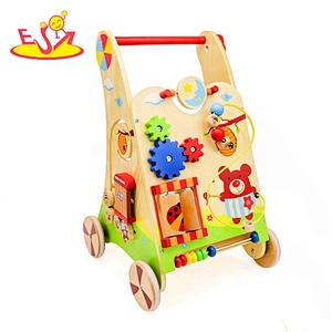2019 Ready to Ship educational wooden activity walker toy for toddlers W16E034