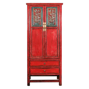 Antique Chinese Wooden lacquered drawer storage kitchen Cabinet/Cupboard