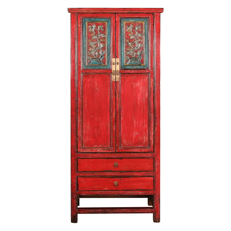 Antique Chinese Wooden lacquered drawer storage kitchen Cabinet/Cupboard