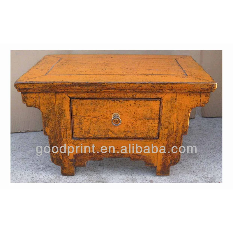 Vintage Antique Reclaimed Wood End table Night Stand Patio Furniture Rustic