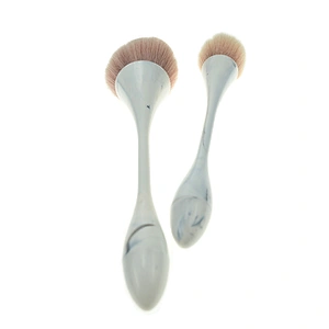 2018 new design cosmetics tools professional marble handle customer 5pcs makeup brush set