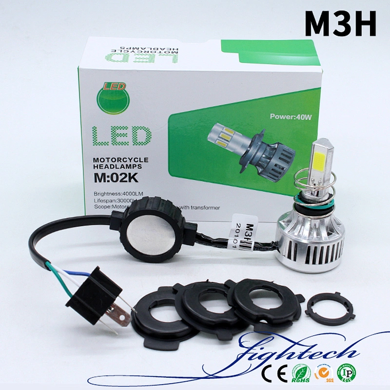 M3H 3 faces 30W LED Headlight for motorcycles