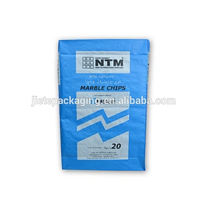 25kg multilayer kraft paper or plastic bag for cement, minerals,wall putty powder