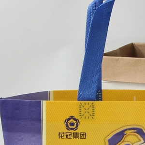 Expandable extra large reusable folding non woven shopping bag