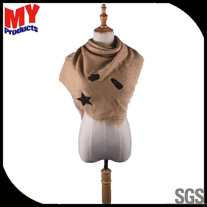 Cheap price custom latest design knitted scarf