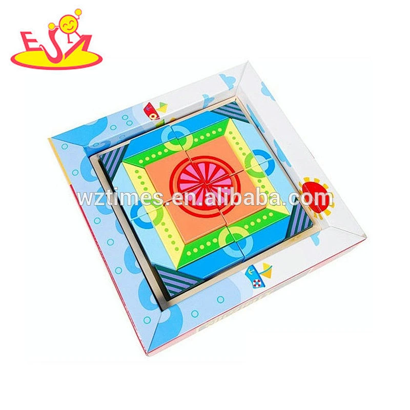 Puzzlespielspielzeug des ersten Puzzlespielzeugs des Babys des Babys bunte buntes für Kinder diy Gebäude W14C255