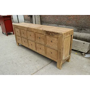 Rustic wood antique furniture/sideboard cabinet