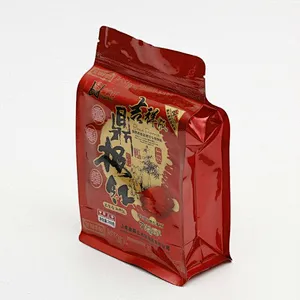 Custom color printing ziplock laminated food packaging bag