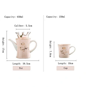 Sweetstyle pink color ceramic mugs with logo customize