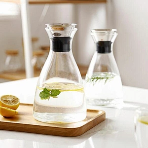 Safely material cold water bottle glass teapot juices container for home