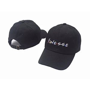 embroidery simple logo baseball hat 6 panel cotton cap
